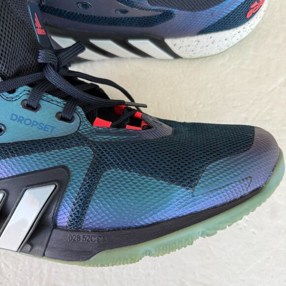 Size 11.5 Adidas Dropset Trainer Training Shoes ‘Iridescent Black’ Men’s GZ2941 - Picture 10 of 15